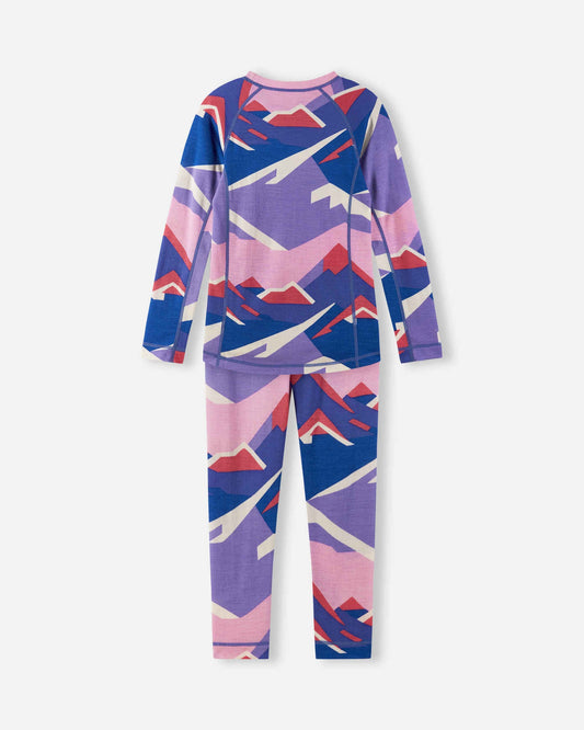 Kinder-Baselayer-Set aus Wolle und Lyocell Taitoa