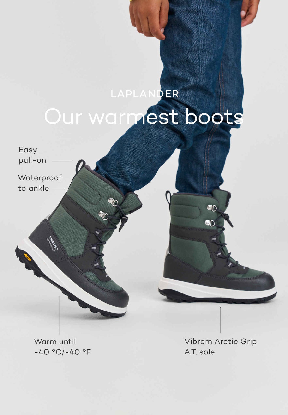 Bottes d'hiver imperméables pour enfants Laplander 2.0
