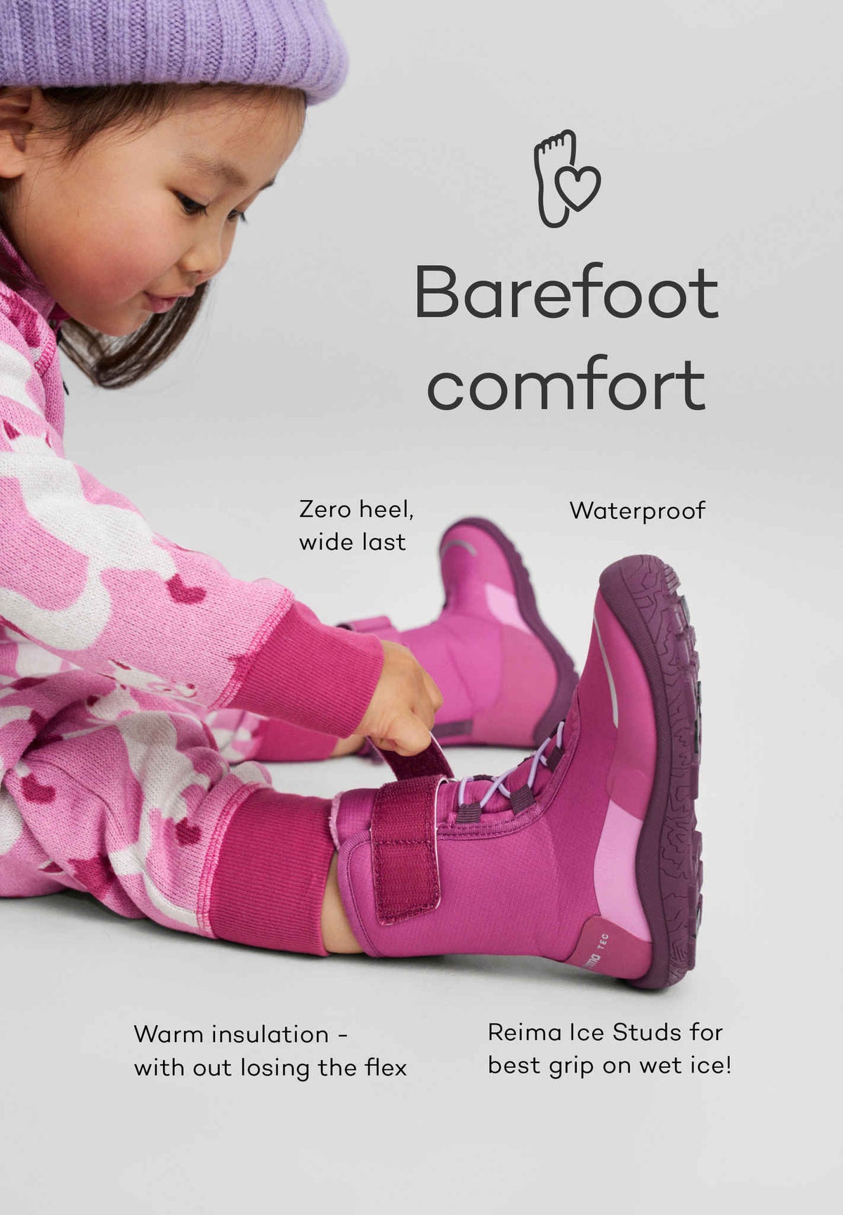 Bottes pieds nus pour enfants Talvella Kids
