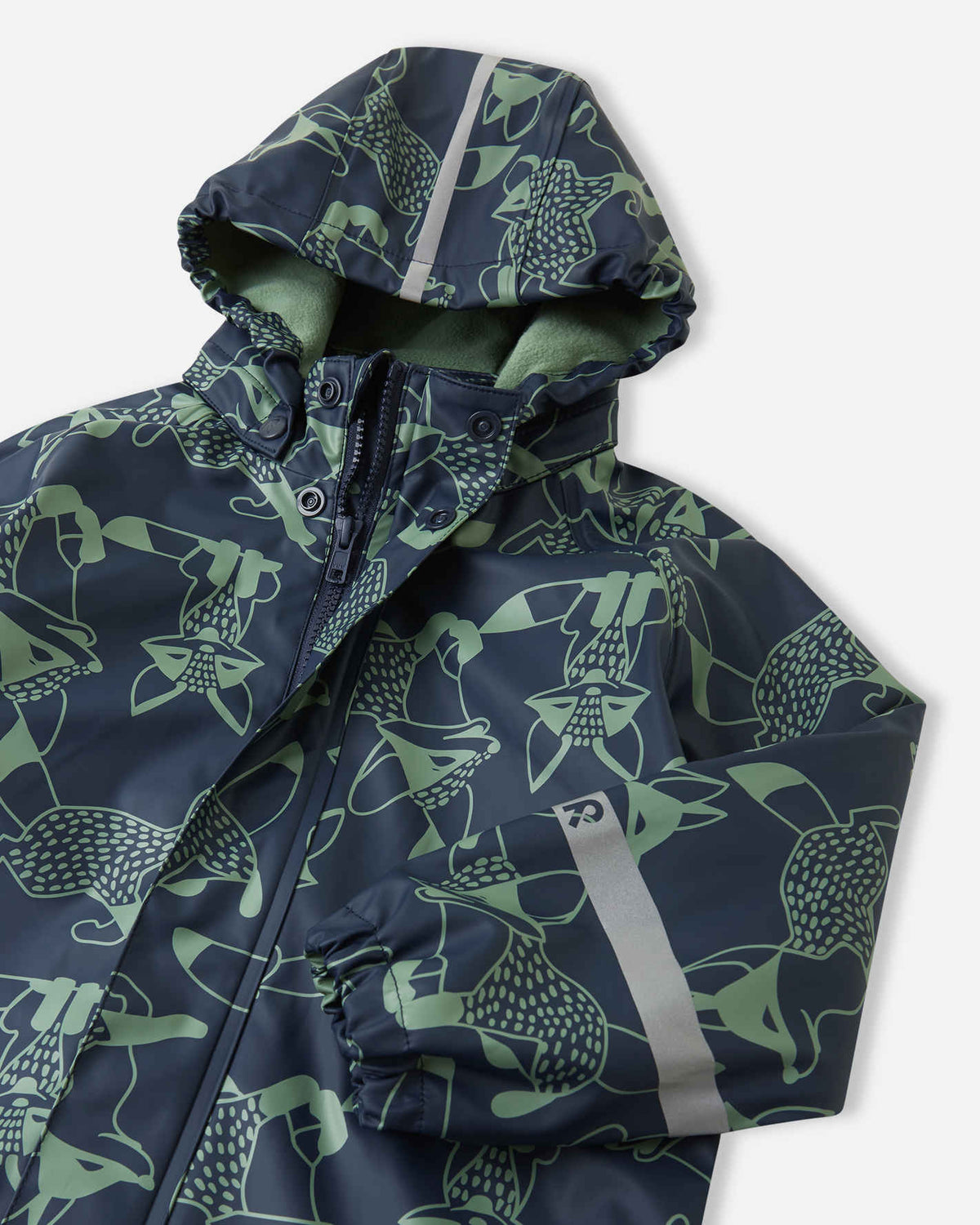 Kinder-Regenjacke Koski mit Fleece-Futter