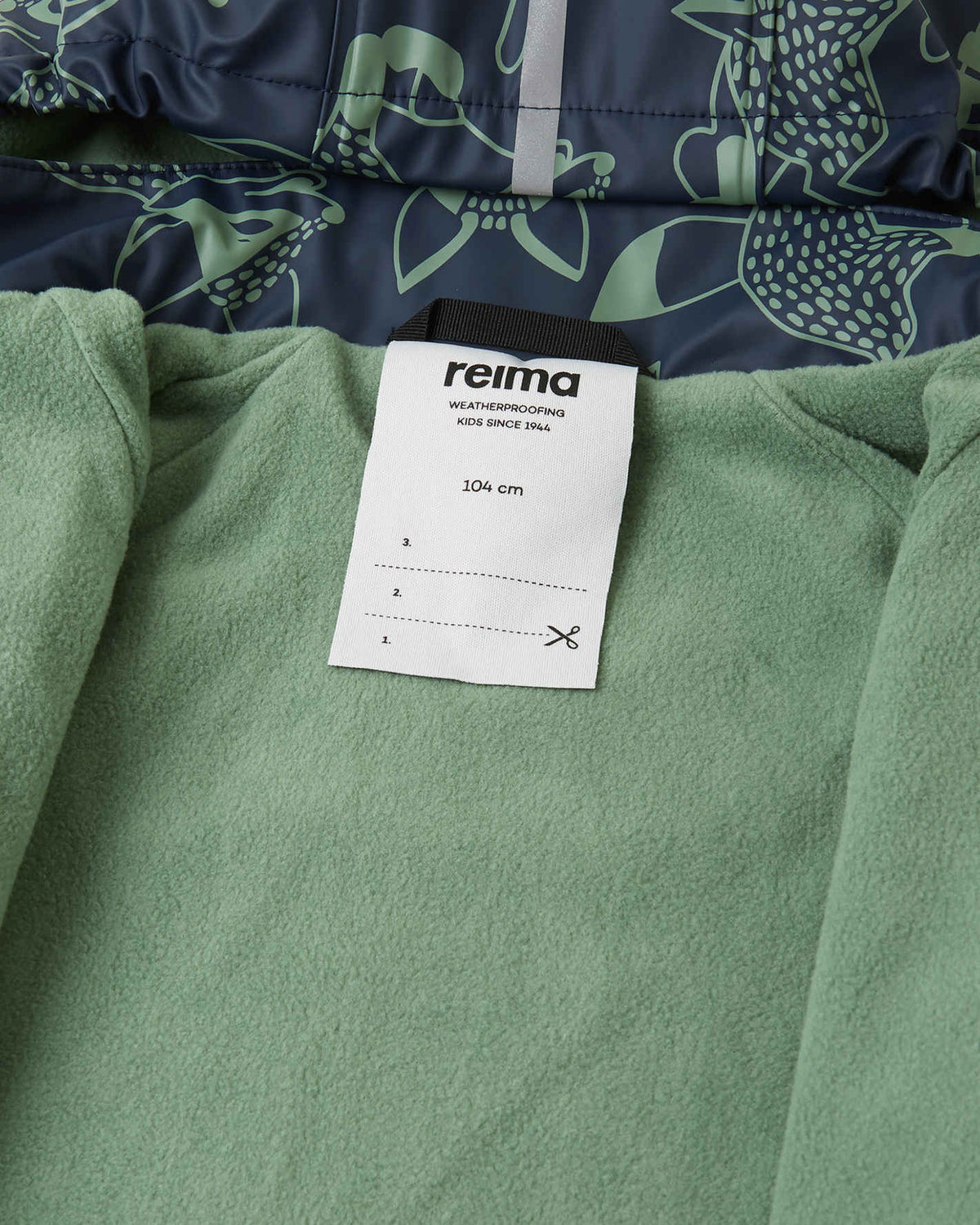 Kinder-Regenjacke Koski mit Fleece-Futter