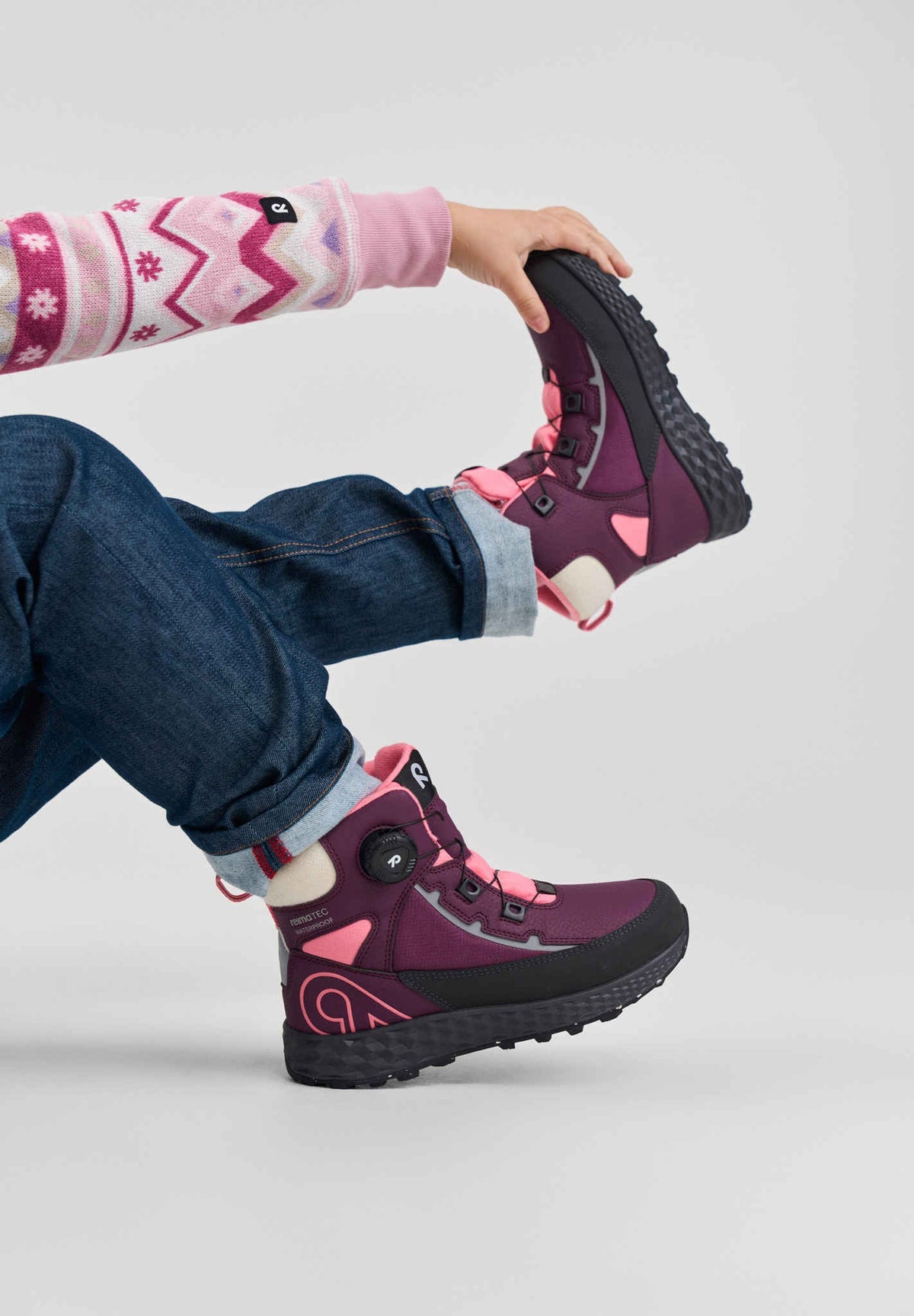 Wasserdichte Winterstiefel für Kinder Hallava Quicklock